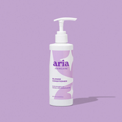Aria Haircare Blonde Conditioner on a purple background